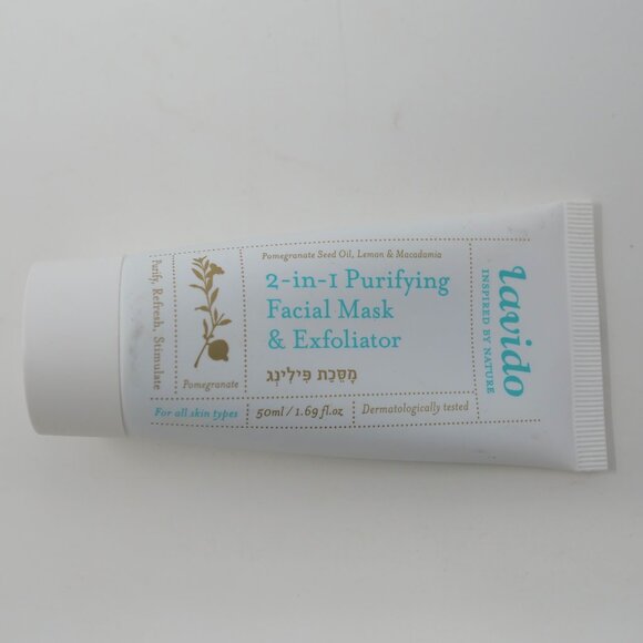 Lavido 2-in-1 Purifying Face Mask and Facial Exfoliator 50ml 1.69 fl oz NEW READ - Picture 1 of 2